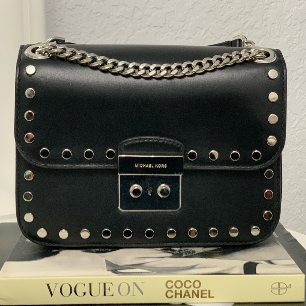 NWOT - Michael Kors Sloan Editor Chain Stud Shoulder Bag